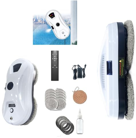 Hooha 3 In One Lavavetri Elettrico 5600 Pa Robot Finestra Con Funzione Spray Attivo Automatico Pulitore Finestra Robot Con Sistema di Sicurezza E Telecomando Per Vetro Piastrelle Specchio
