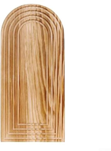 Wandvasen-Set aus Holz für Wohnzimmer, Eingangsbereich, Badezimmer oder Esszimmer, Boho- und moderner Bauernhaus-Stil, Wand-Pflanzgefäße für getrocknete Blumen oder Eukalyptus, handgefertigte