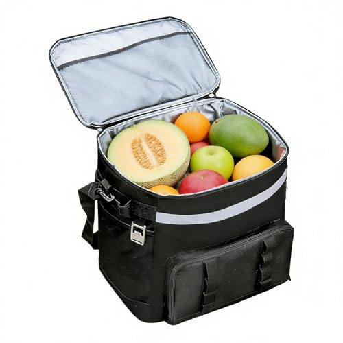 con Ruedas | con Ruedas y Asa Tipo Grande | Portátil con de 35 litros,para Playa Viaje Compras Acampada Excursión en Coche Piscina Patio Jardín
