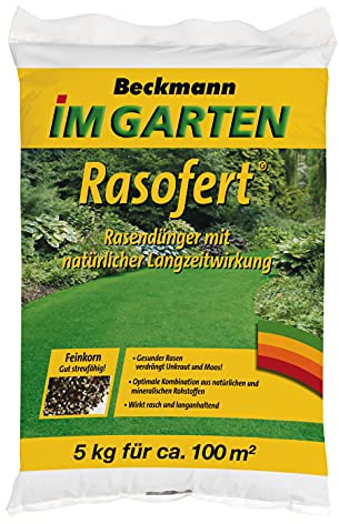 Garten-Schlüter Beckmann Rasofert® Rasendünger - 5 kg | Rasendünger für gleichmäßiges Wachstum und eine dichte, kräftig grüne Rasenfläche