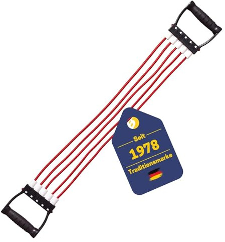 Best Sporting Expander Fitness 15-20-25 kg I Bänder Krafttraining I Widerstandsbänder Krafttraining mit 5 Zugseile I Trainingsband I Ideal für Ganzkörpertraining