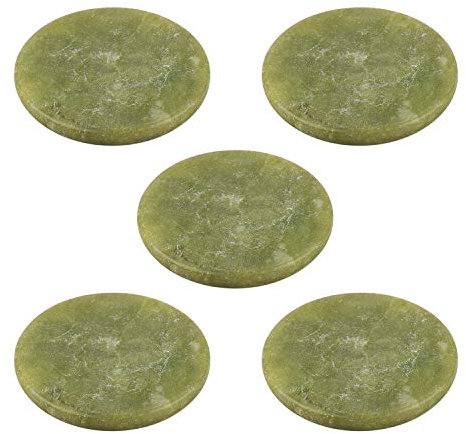 Belerry 5 Pcs Eyelash Extension Jade Stones Glue Stone Holders Fake EyeLash Base 2 Inch