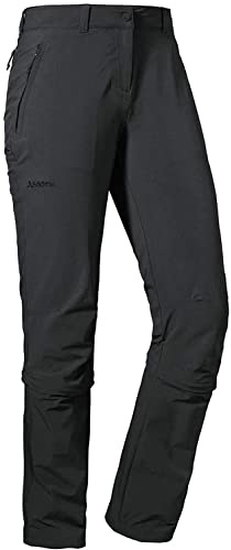 Schöffel Byxor Engadin1 zip off, elastiska dambyxor med dragkedja, kylande och snabbtorkande utomhusbyxor för kvinnor kvinnor