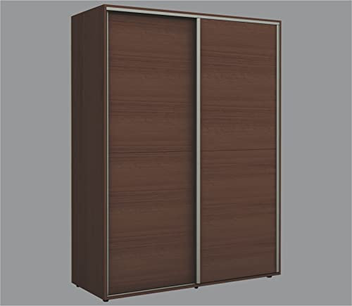 ARREDO DA CASA Armadio Moderno Ante Scorrevoli Con Un Tubo Appendiabiti E Dei Ripiani Interni Mobile Ciliegio, Bianco, Rovere Sonoma, Wenge, Wenge/rovere Sabbia AG4 (wenge)