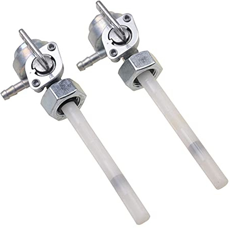 GOOFIT 2 Stück Motorrad 14mm Benzinpumpe Ventil Benzinhahn mit Filterhahn Ersatz Für 50cc 70cc 90cc 110cc 125cc 150cc Chinesisches Roller Moped