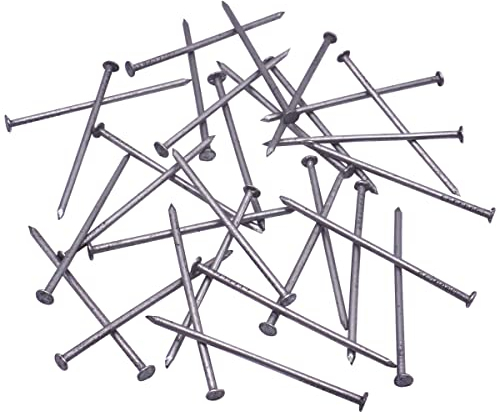 SKIR'CO (1000 Stück) Stahl 1,8 x 40 mm Konstruktionsnägel Flacher Rundkopf Mehrzweck Gemeinsame Draht-Nägel für Holz