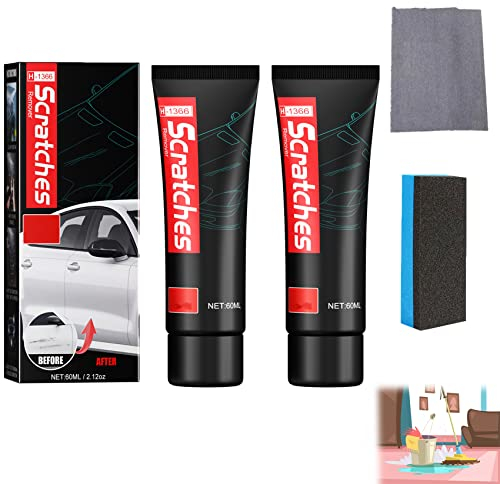 Camic Scratch Free Stove Top Scratch Remover, Cooktop Heavy Duty Cleaner and Polish, Glass Ceramic Stove Top Cleaner, Multipurpose Cooktop Cleaner for Household (2PCS,60ML)