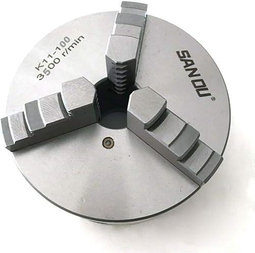 Spannfutter Drechselbank Drechselfutter Mini Drehbank Dreibackenfutter Für Drechselbank Drehmaschine Metall Dreibackenfutter Selbstzentrierend Backenfutter Spannfutter Drehbank Zubehör Ø 100mm