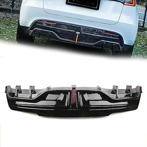 Auto Heckstoßstange Diffusor für Tesla Model Y 2020 2021 2022,Spoilerlippe Heckdiffusor,Auto Heckspoiler Heckstoßstange Lippe Hecklippe des Fahrzeugs Auto Zubehör