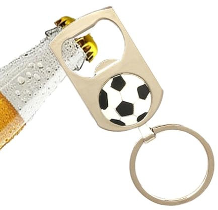 Keychain Bottle Opener - Cool Beer Opener for Men - Multifunctional Metal Keychain Soda Beverage Opener, Portable Ley Holder for Sports Lovers