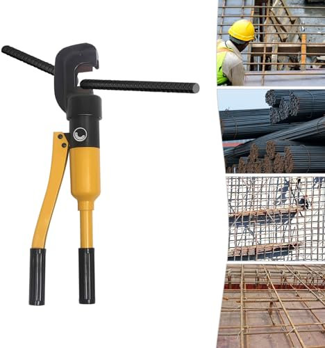 Pince à sertir hydraulique, pince à sertir hydraulique, coupe-armature hydraulique, livrée avec boîte à outils et poignée pour coupe d'armature