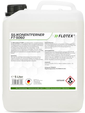 Flotex® - Silikonentferner 4x5l IFT-5060 | Wachsentferner für Autolack | Intensive Reinigung | Der Silikonreiniger entfernt problemlos Öl, Fett & Silikon | Besonders schonend