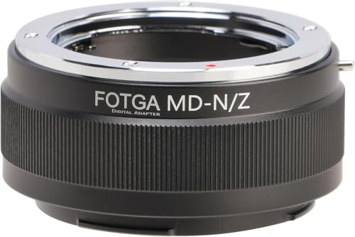 Hersmay MD-Nikn Z Objektivadapter für Minolta MD Mount Objektiv für Nikon Z Mount Z8 Zf Zfc Z5 Z6 Z7 II Z6II Z7II Z9 Z50 Z30 Spiegellose DSLR Kamera