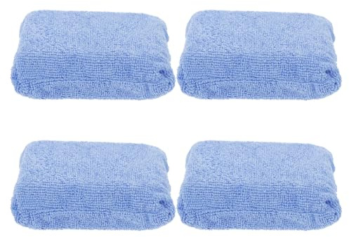 MUCKLILY 4piezas Limpieza Eficaz para Coches y Esponja De Microfibra De Fácil De Enjuagar