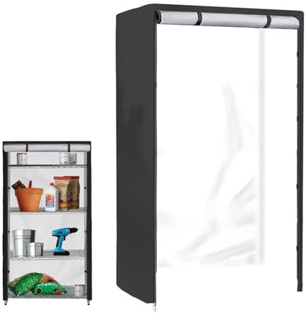 Housse d'étagère – Housse d'étagère | Housse d'étagère debout | Housse d'étagères de rangement | Protection d'étagère de rangement avec fermeture éclair | Housse d'étagère étanche pour garde-manger