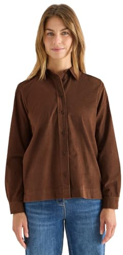 Cecil Cord Hemdbluse Mocha Caramel S