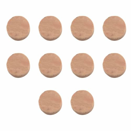 Ruiwaer 10PCS Water Release Valve Pad Cork Gasket Musical Instrument Accessories Suitable for Saxophone Trumpet Trombone Horn