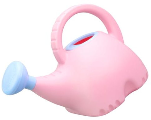 SUPVOX Regadera Infantil de Dibujos Animados Forma de Elefante 15L Material Seguro y Resistente Boquilla Alargada para Riego Suave Asa Portátil para Facilitar Transporte Adecuado