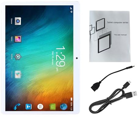 Vroomoto Tablet da 11 Pollici 11 6GB 128GB Rom Doppia SIM Display HD da 10 Pollici 2.4G/5G WiFi 8000mAh Batteria Tipo C (Blu)