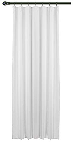 WOLTU Pencil Pleat Tape Top Curtain Thermal Insulated Curtain Panel for Bedroom Living Room Kitchen Door, 53 x 96 Inch, Grey-White, 1 Panel, VH5868ws
