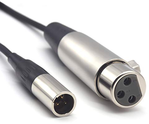 SiYear Cavo da XLR a Mini XLR maschio - Accessorio audio per microfono da femmina a Mini 3pin per Blackmagic Pocket 4K (1,5M/5FT)