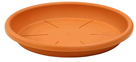 Dehner Blumentopf-Untersetzer Eolo, terrakotta, Ø 56 cm, Höhe 7.5 cm | rund, Kunststoff