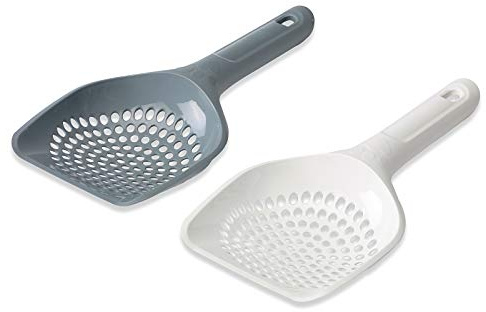 Cat Centre Plastic Cat Litter Scoop Scooper Shovel, Kitten, Grey | Pet litter scoop for clumping cat litter, food picker, poop scooper, litter tray cleaner, fine sand and gravel