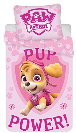 Paw Patrol Stella Baby Duvet Cover 100x135 + Pillowcase 40x60 100% Cotton
