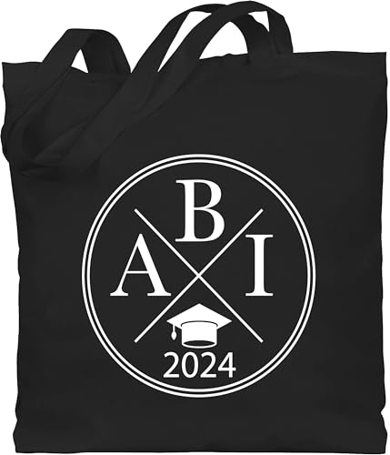 Shirtracer Baumwolltasche - Abitur & Abschluss - Abi 2025 Hipster X - Unisize - Schwarz - abigeschenk abiturgeschenke schulabschluss 24 bauwollbeutel abiturgeschenk geschenke zum bestandenen