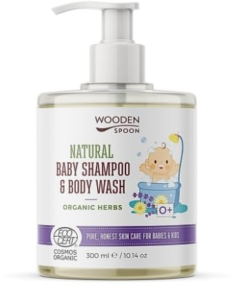 Gel doccia per bambini e shampoo per capelli 2in1 alle erbe