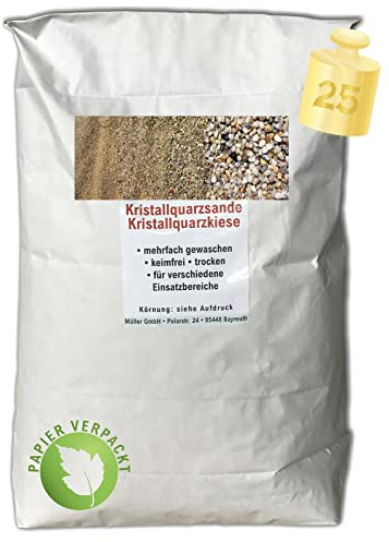 Aquagran 25 kg Filtersand Filterkies Spezialkörnung 0,45-0,85mm Sand Poolsand Papierverpackt