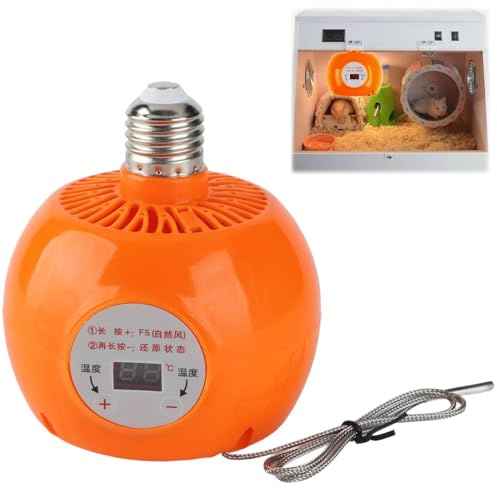 Tissting Fjäderfä Värmelampa, Justerbar 150W 220V E27 Värmelampa med Automatisk Temperaturreglering för Kaniner Höns Ankor Husdjur