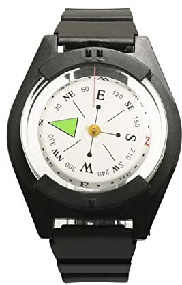 TARAKO Kompass-Uhr, wasserdicht, für Camping, Survival-Uhr, Kompass, leichter Handgelenk-Kompass für Outdoor, Camping, Tauchen, Wandern, 2 Stück