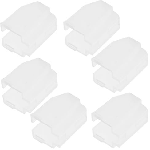 ibasenice Protège-Aiguille pour Tourne-Disque 6 Pièces Protection Solide en Plastique Accessoire Anti-Statique pour Cellule et Aiguille de Platine Vinyle Compatible la Plupart des Modèles