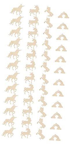 TEHAUX 2sätze Unfinished Wooden Cutouts Rainbow Shape Craft Supplies Für Designs Zum Malen Und Gestalten Von Holzdekorationsprojekten