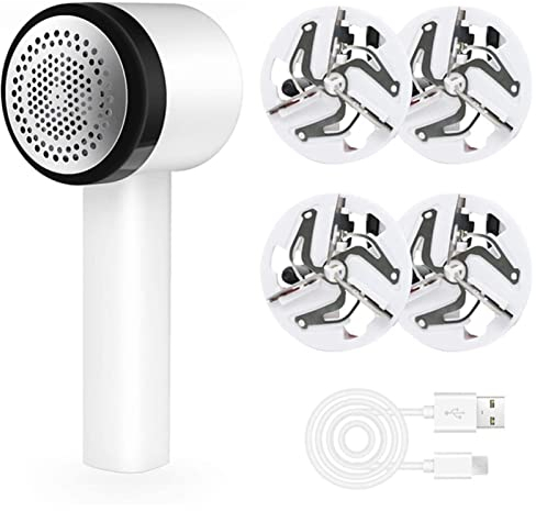 Levapelucchi Elettrico Rasoio del tessuto del maglione dei vestiti del remoto della lanugine elettrici USB Macchina for taglio a pellet di rimozione della pillola ricaricabile Levapelucchi(Size:4 head