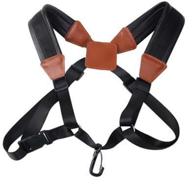 WJCJDY Tragegurt/Tragegurt für Tenorhorn, Verstellbarer Euphonium Gurt Tuba Schultergurt mit Verbreiterte Schulterpolster und Verstellbare Schnalle, für Erwachsene und Kinder tenorhorn Zubehör