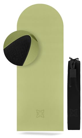 OMNANA® SoGRIP™ Yogamatte rutschfest – PU Yoga Matte mit starkem Grip & Naturkautschuk – Gymnastikmatte, Pilatesmatte,Pilates Matte, Fitnessmatte, Intensives Pilates & Yoga – 190x70cm, 4mm dick