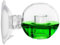 Yerleomit CO2 Dauertest Aquarium CO2 Diffusor Aquarium CO2 Test Aquarium Tester Aquarium Ausströmer CO2 Monitor Scheibe Kapazität Messgerät Aquarium mit Saugnapf für Bepflanztes Aquarium