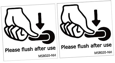 LIFKOME 2fogli Adesivi Per Wc Segnali Di Avvertimento Decorazioni Da Parete Per Bagno Camera Da Letto Supermercato e Rimuovere