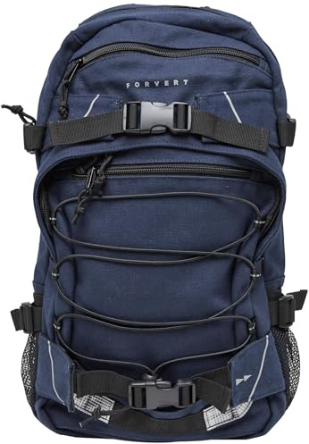 Forvert Canvas Louis Backpack, Assorted Colours, Navy, Medium Size, Casual, navy, Mittelgroße, Casual