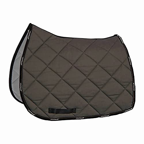 Acavallo Plain Cotton Square Schabracke Springen, Größe:SR, Farbe:braun