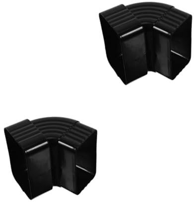 NUOBESTY 2 Pezzi Raccordo Curva per Tubi Scarico Adattatore per Tubo Acqua Facile Installazione e Smontaggio Compatibile con Parti Grondaie