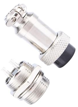 Marhynchus Connecteur de Bougie D'aviation de Type à Vis Durable pour Les Systèmes D'acquisition de Données, Dispositifs Mécaniques, Voiture 1set GX16 2pins