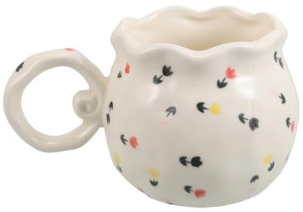 HOMOBABE Taza De Café De Con Diseño Floral Hogar Taza De Porcelana Con Flores Para Té Tarde Leche y Cacao