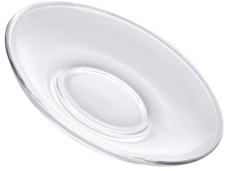 Alipis Piattino in Vetro Trasparente Piatto Rotondo per tè Sottobicchiere per caffè Accessorio da Tavolo per Snack