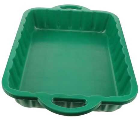 MOTHNUR Vaschetta Raccolta Olio per Auto in Plastica Spessa Resistente e Leggera con Design Antigoccia per Scarico e Raccolta Efficiente di Olio Motore Liquidi Refrigeranti e Fluidi di