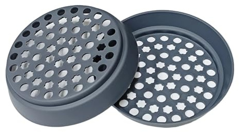 2x Teigportionierer, kompatibel mit Thermomix-Deckel großer Öffnung (TM5/TM6) und Trichtersieb