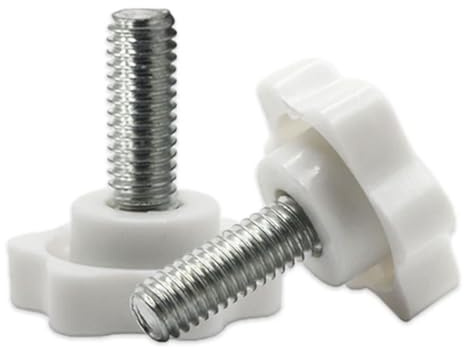 Tornillo de mariposa Torx M4 blanco/amarillo, cabeza de plástico de baquelita, tornillo de mariposa con perilla for apretar a mano Tornillos de fijación(Geel,20mm (5pcs))
