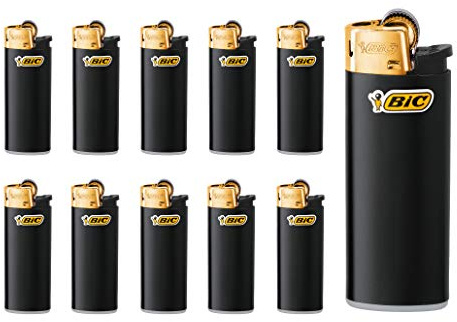 Accendino Bic Mini Nero/Oro J25 25 Pezzi